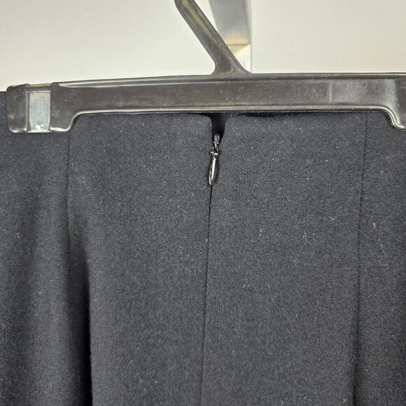 Vintage Evan-Picone Petites Black Wool Knee Length Skirt Size 8 - Picture 6 of 9